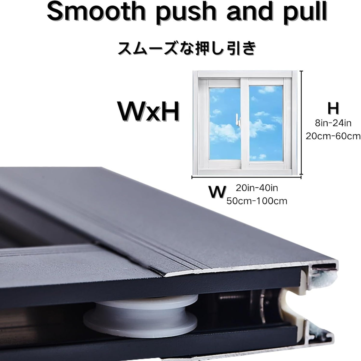 Basement Sliding Windows, Shed Windows with Tempered Glass and Fiberglass Screen, Includes Expansion Screws, for