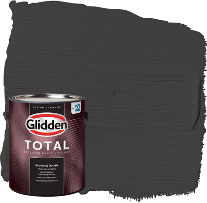 Total Exterior Paint & Primer All-in-One, Black Magic/Black, Semi-Gloss, 1 Gallon