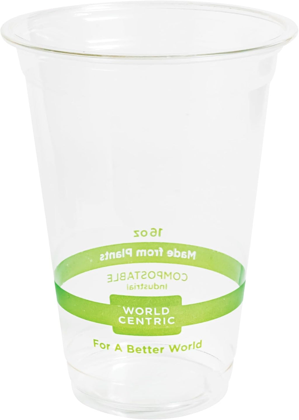 Compostable Clear Cold Cups, 16 Oz (Pack of 100)