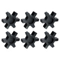 uxcell 6pcs L110 Jaw Coupling Insert, Flexible Solid Type NBR Rubber Jaw Coupling Center Inserts for L Jaw Coupling L-Jaw Coupler Set, Black