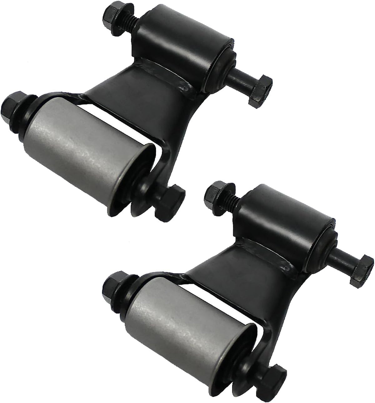 Pair Rear Leaf Spring Hanger Bracket and Shackle Kit 722-032, 722-006 Replacement for 1999-2015 Chevy Silverado GMC Sierra 1500 for 2007-2009 Cadillac Escalade/GMC Yukon