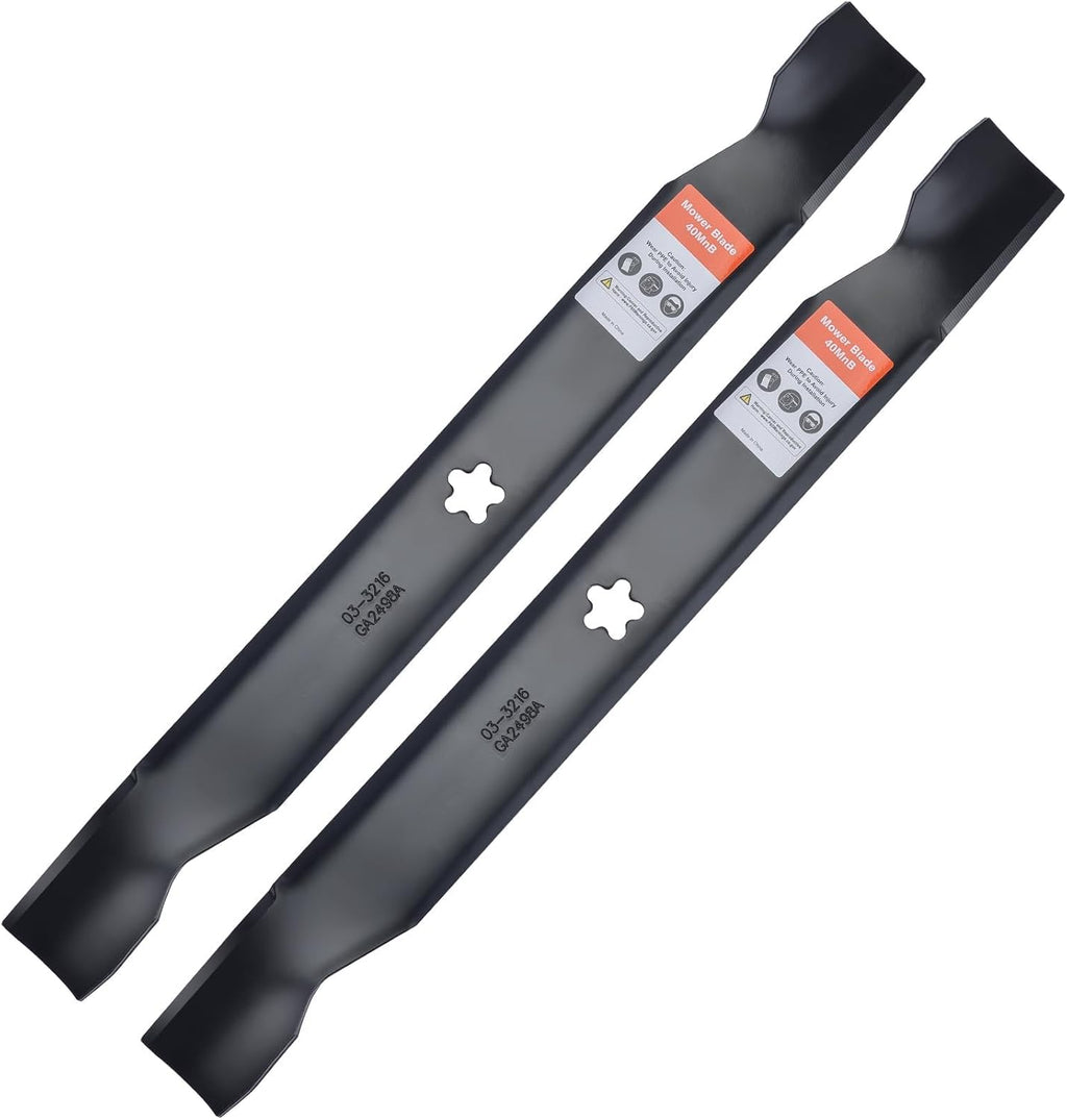 138971 42 inch Deck Craftsman Mower Blades Replacement Bagging | Fit OEM 532138971 LT1000 LT2000 T110 YT3000 Poulan