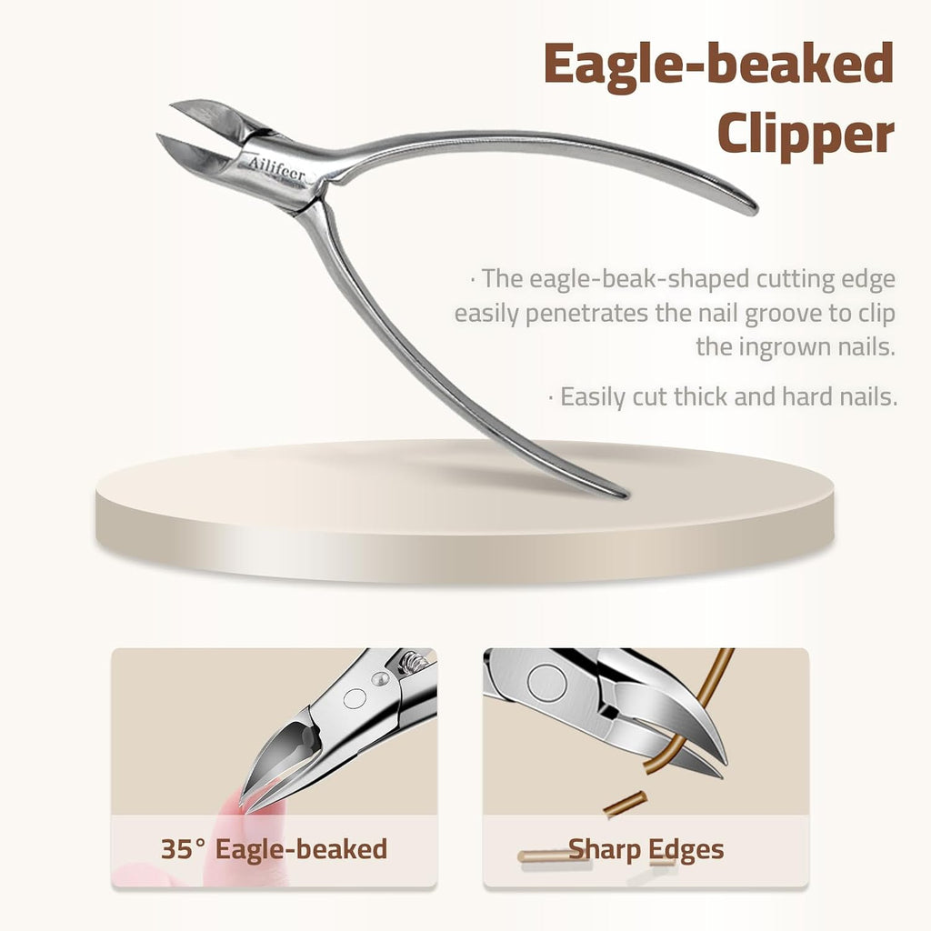 Manicure Kit, 9-in-1 Stainless Steel Professional large Nail Cutters Set