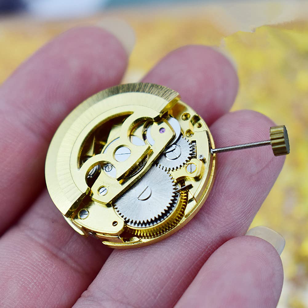 27mm 17 Jewels 3 Hands Skeleton Automatic Watch Movement Replacement