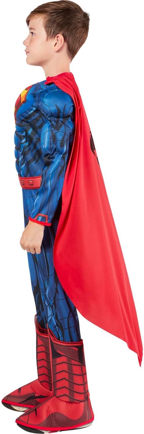 DC Comics Superheroes: Superman Costume for Kids, Boy's Large