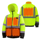 Safety Heated Jacket (X-Large, yellow)
