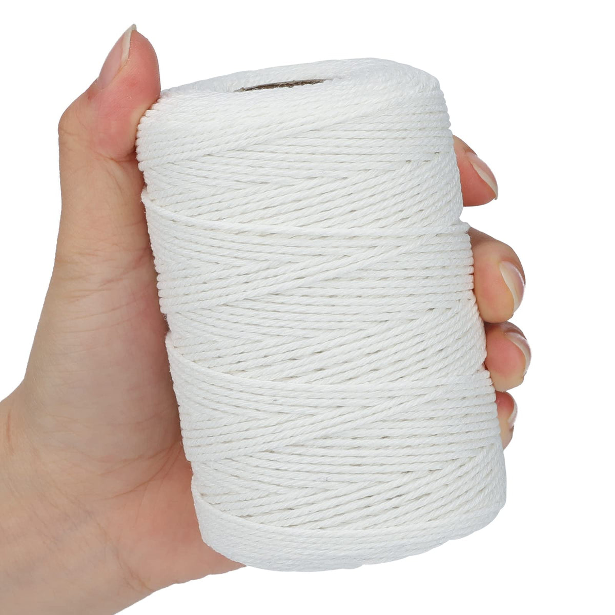 Cotton Butchers Twine String 656 Feet 2mm White Twine for Cooking