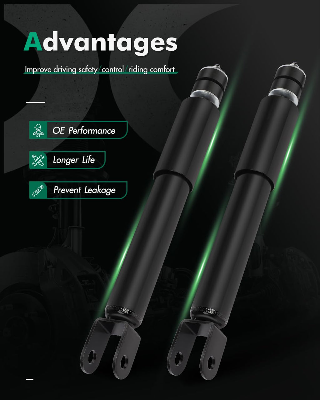 SCITOO Front Shocks 2000-2006 for Chevrolet Tahoe 2PCS