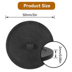 2 Pack 50mm Cleaning Disc Backflush Disc, Espresso Backflush Cleaning Disc Rubber Espresso Machine Blind Filter Backflush Cleaning Pad Disk Backflush Disk Backflush Disc for Espresso Makers, Black