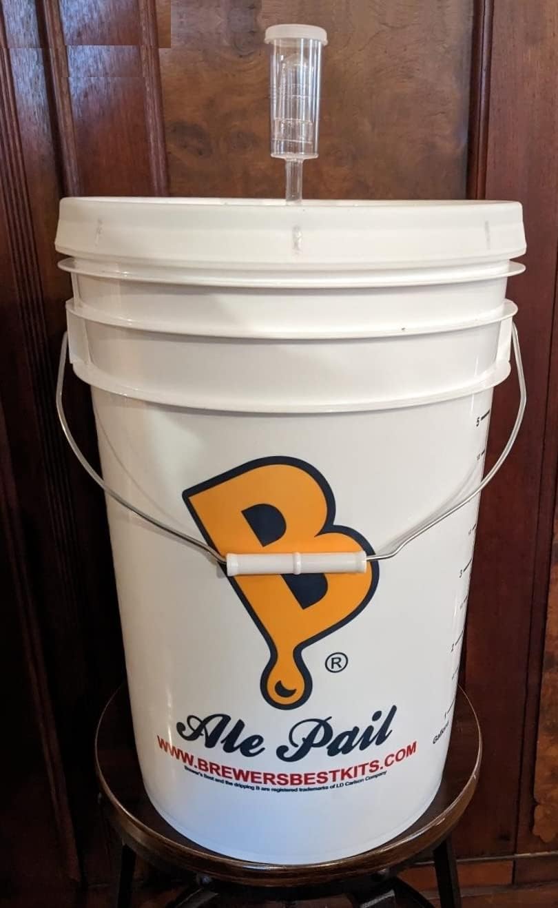 FERMENTING BUCKET KIT 2 PACK 6.5 GAL WINE OR BEER MAKING EQUIPMENT KITS w/LIDS + AIRLOCKS – FERMENTERS FOR BEER WINE
