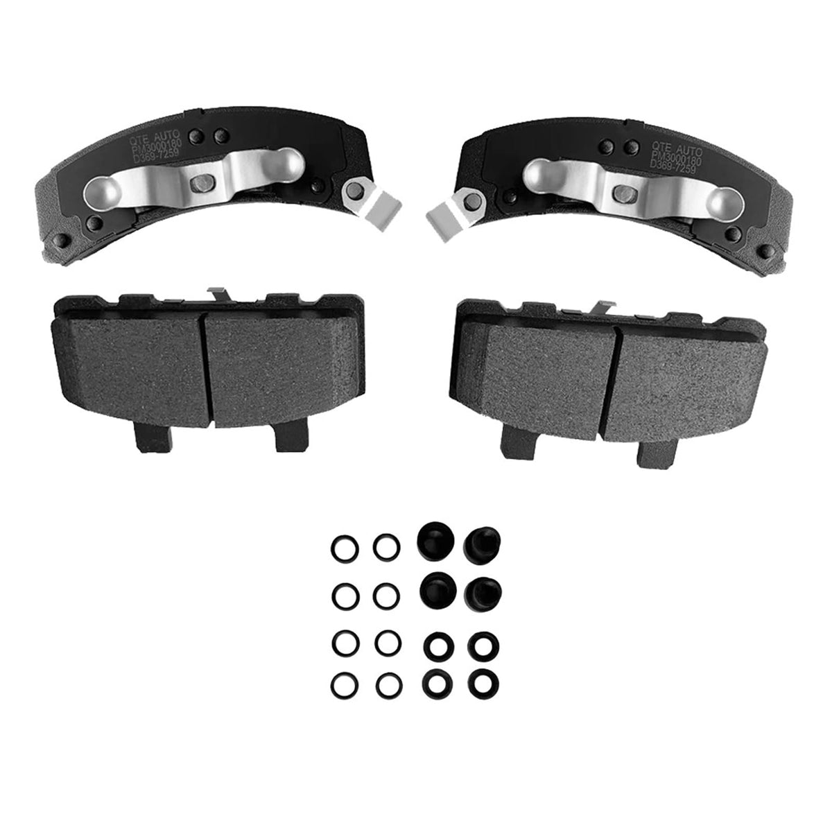 PM Auto Front Ceramic Brake Pads Compatible With 1997-2002 GMC Safari