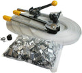 New Packaging STRAPPING TOOL KIT Crimper Strap 400 Seals & 4 Banding Rolls,Jikkolumlukka