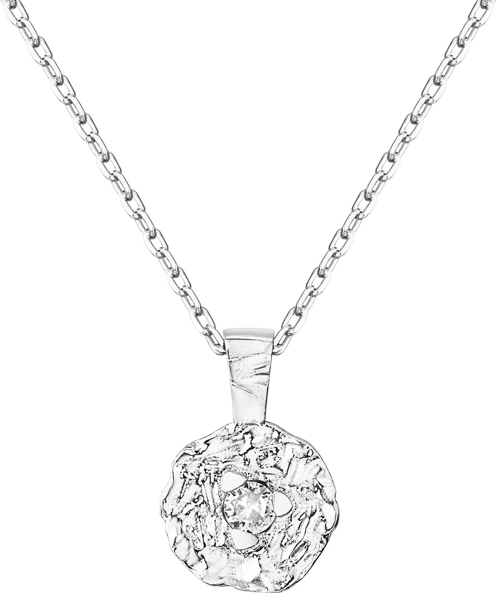 14K Gold Plated Engraved Coin Pendant Necklaces for Women | Byzantine Coin Pendants | Bohemian Necklace