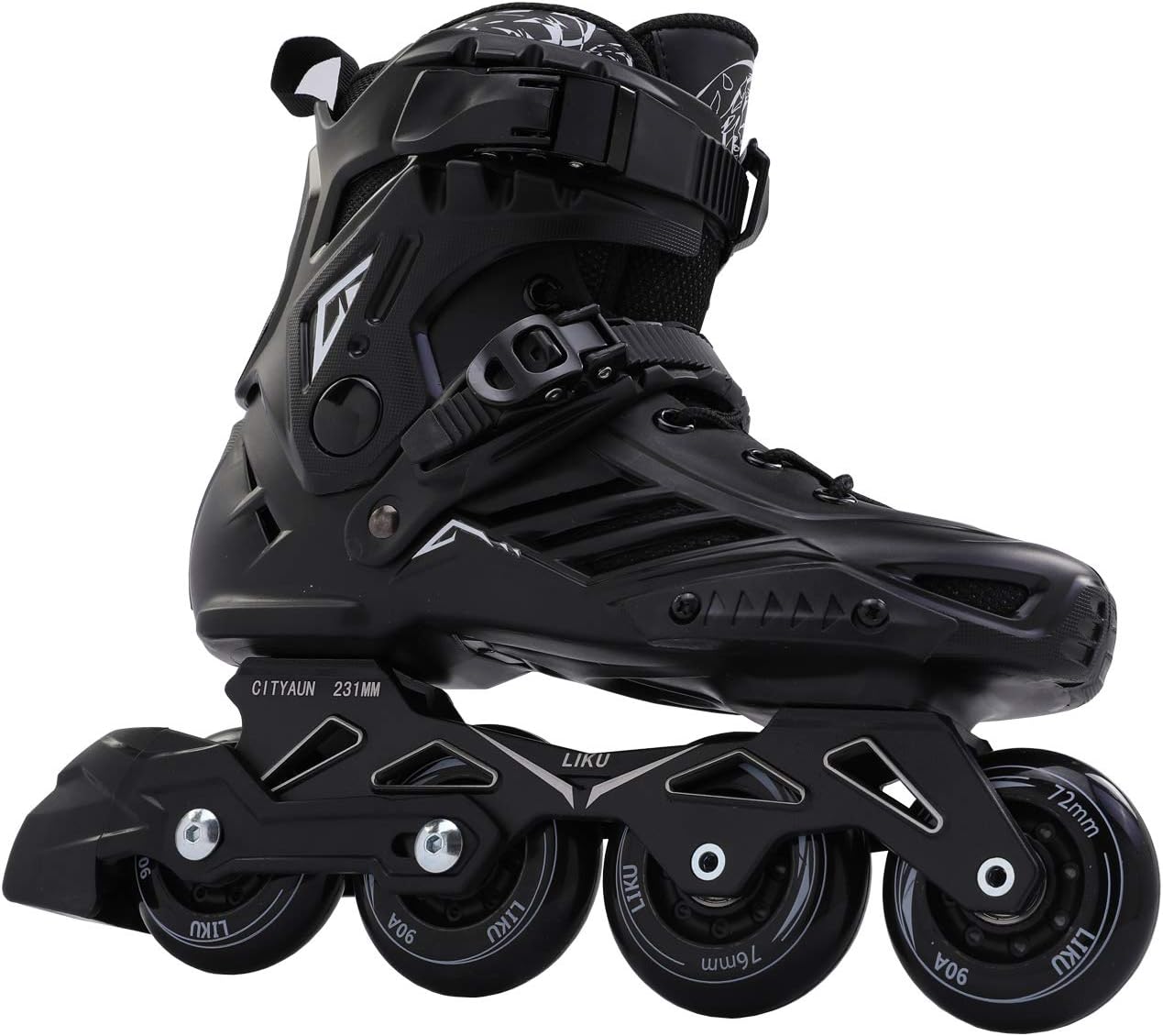 Black Professional Inline Skates Unisex