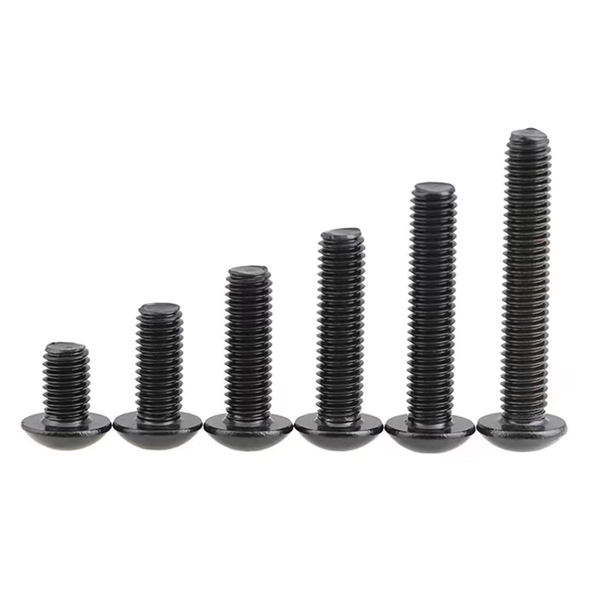 M12-1.75 x 90mm Button Head Socket Cap Screws, 10.9 Grade Alloy Steel, Allen Socket Drive, Black Oxide Finish, UNFull Thread,Thread Length 40mm,Quantity 2