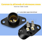 Ruiandsion Microwave Light Socket T170 Holder Base Replacement for Universal Microwave Pear Oven Lamp Socket