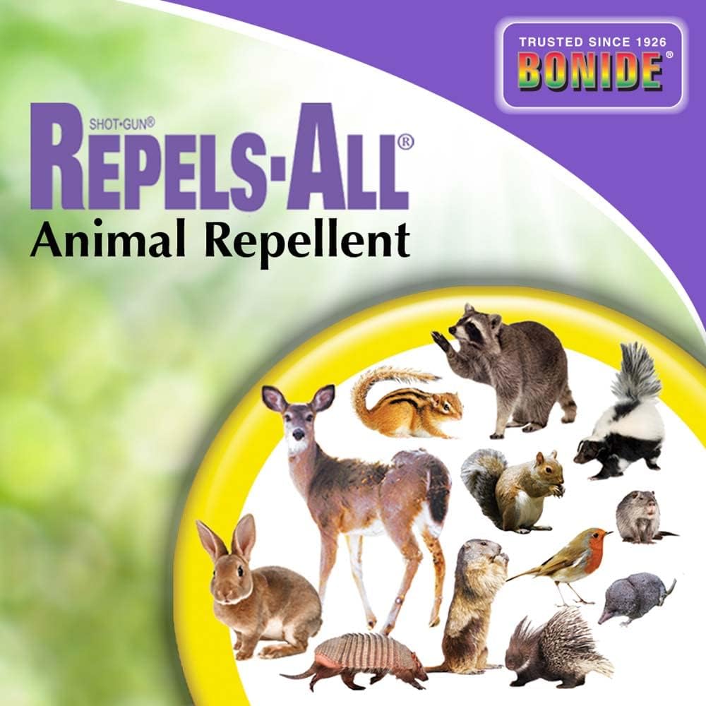 Repels-All Animal Repellent Granules, 1.25 lbs. | Ready-to-Use, Deer & Rabbit Repellent, Deter Pests from Lawn & Garden