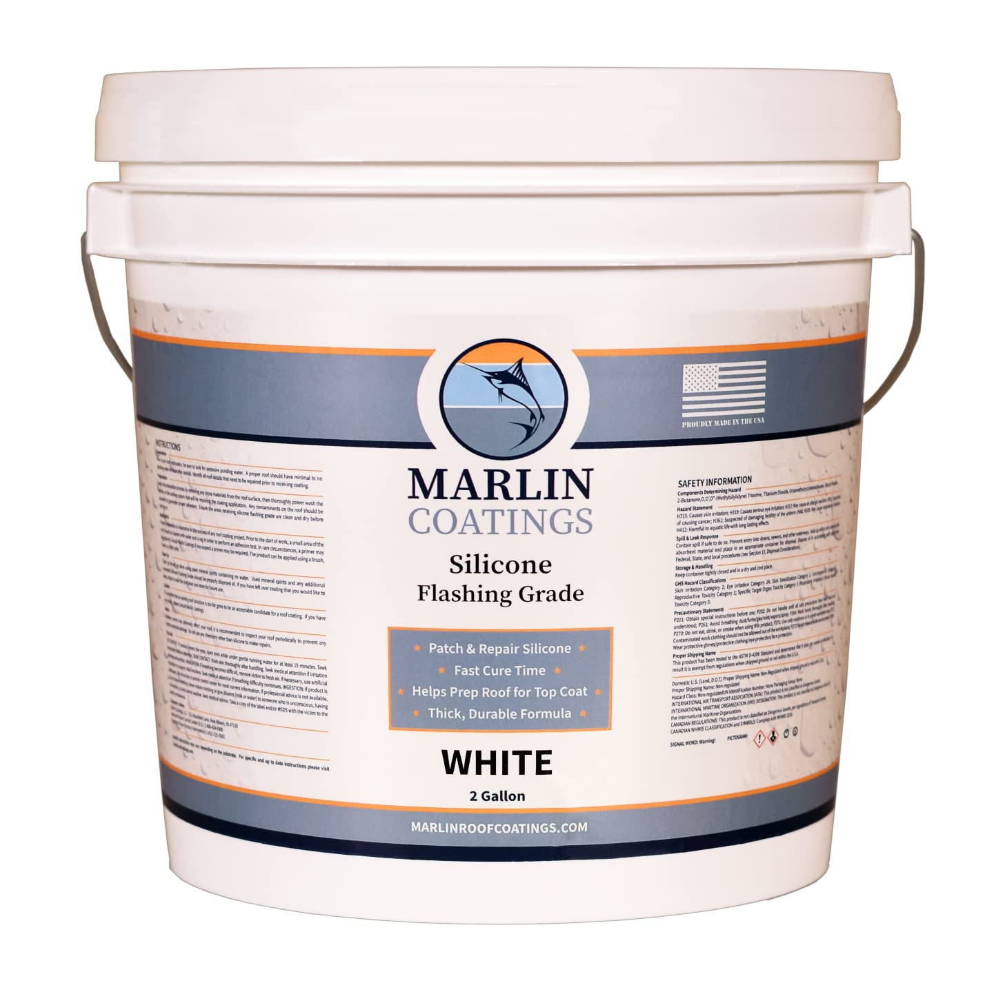 100% Silicone Roof Patch – Prevent and Repair Leaks – Complete Waterproofing – Easy Trowel or Brush Application…(1/2