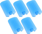 5pcs Reusable PE Cooler Ice Packs, 5 Lightweight Freezer Blocks