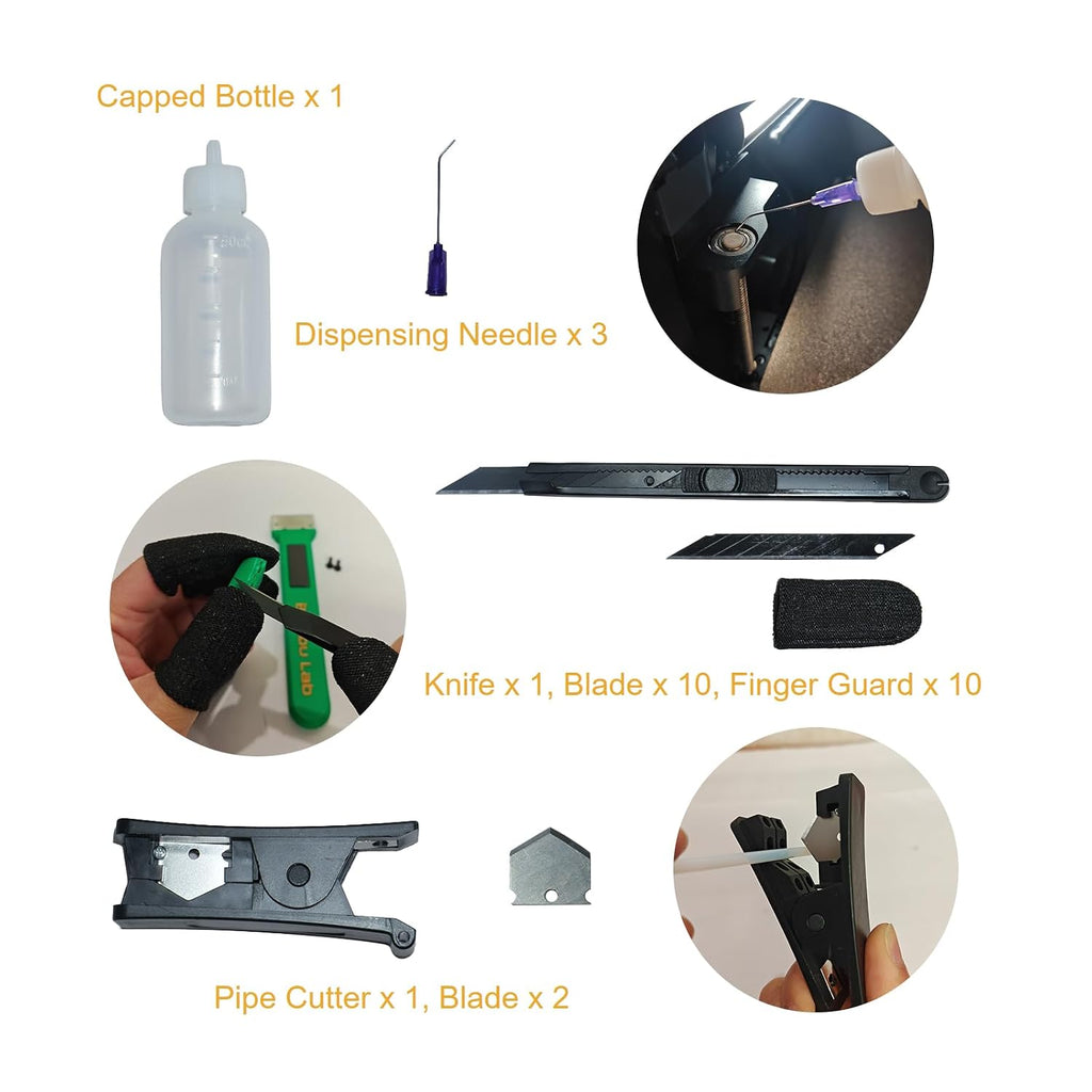 3D Printer Tools Kit Deburring Tool & 3D Printer Accessories | Deburring Tool, Scraper, Files, Brush, Drill