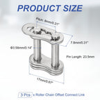 DTGN 3Pcs ANSI #35 Roller Chain Connect Link, 8mm Pitch