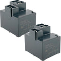 T9AS1D22-12 (2-Pack) 30A 240VAC 12VDC Coil Power Relay Compatible with GE Whirlpool Range Oven HVAC Control, SPST-NO 4-Pin PCB & 2-Tab Top Terminals Replacement for 1424169, PB163