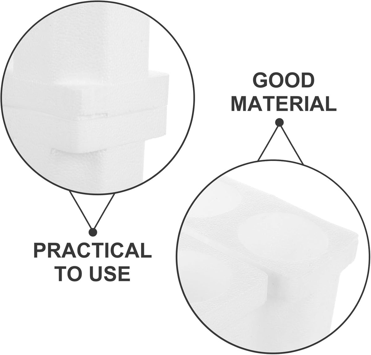 Wine Bottle Protector Double Bottle Foam Packaging Box 85mm White
