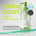 Mung Bean Double Cleansing Duo, Oil 6.76 & Face Wash 5.07 fl oz