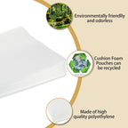 Cushion Foam Pouches, Packing Foam Dish Moving Supplies Pouches Cushioning for Packing, Transportation and Storage