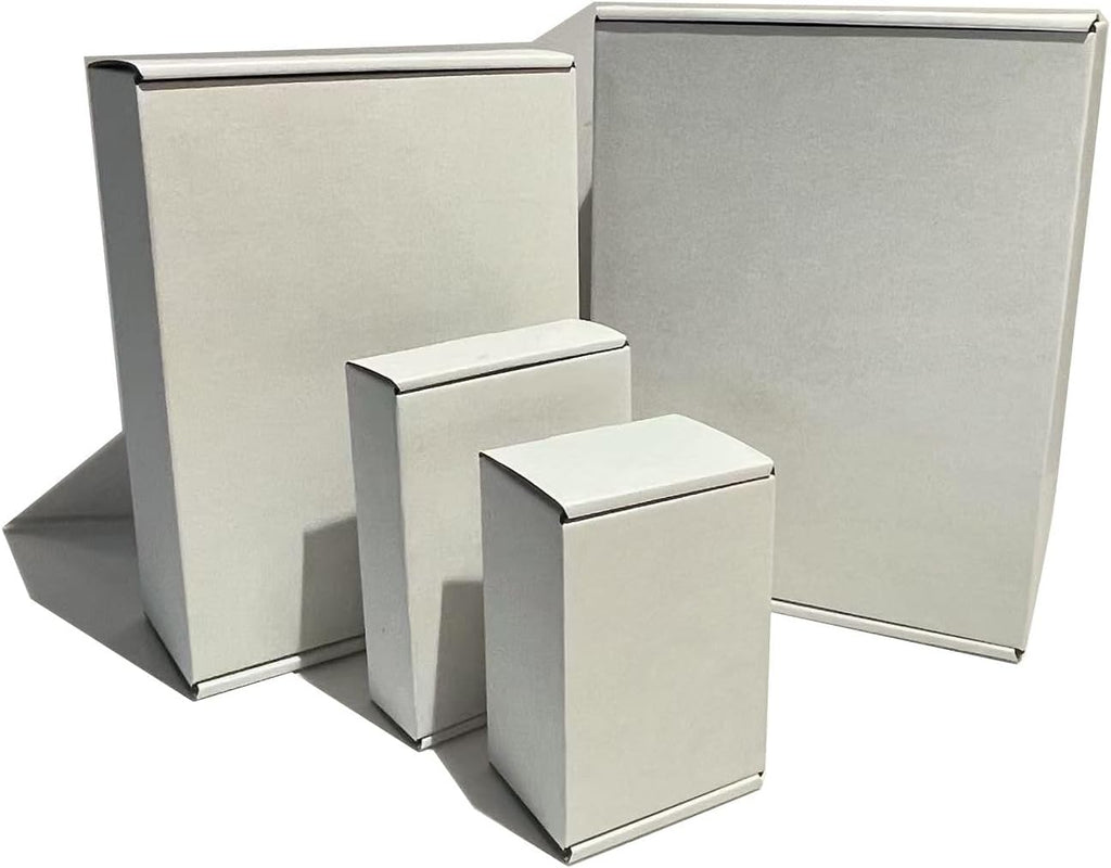 13x10x 4 Shipping Boxes Set of 18, White Small Corrugated Cardboard Box, Mailer Box