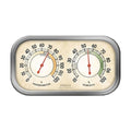 Color Track Humidity Meter and Indoor Thermometer, Analog Weather Station for the Bedroom, Nursery, Storage, and