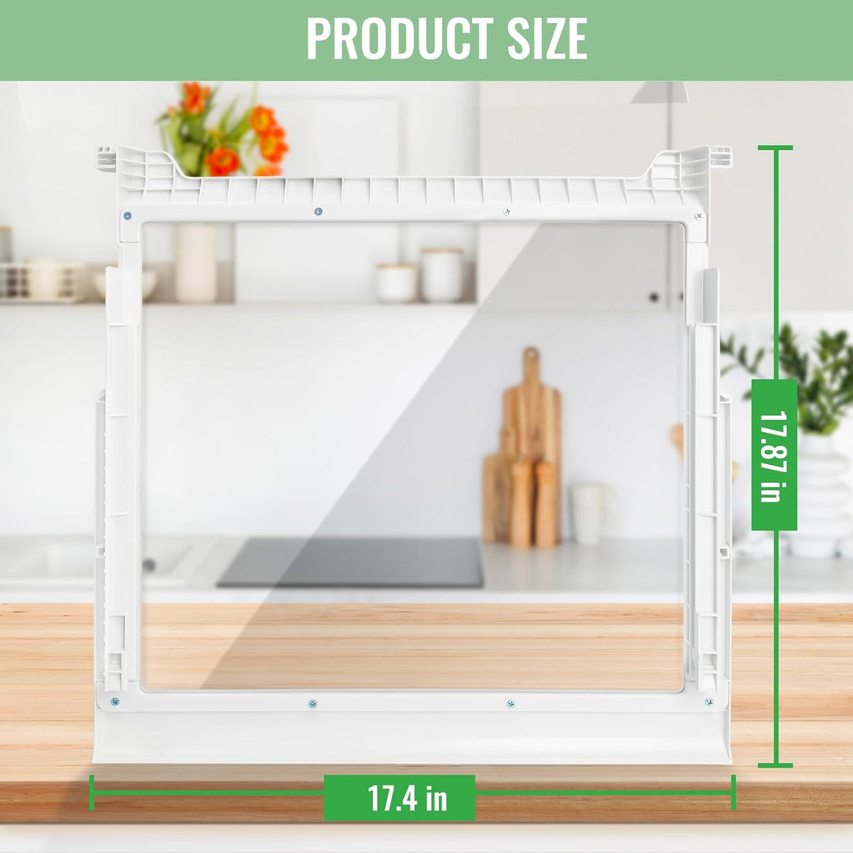 W10276341 Spill-Safe Refrigerator Glass Shelf Assembly Compatible with Whirlpool Kenmore Maytag KitchenAid Amana -Replaces AP6018409 PS11751711,1566982