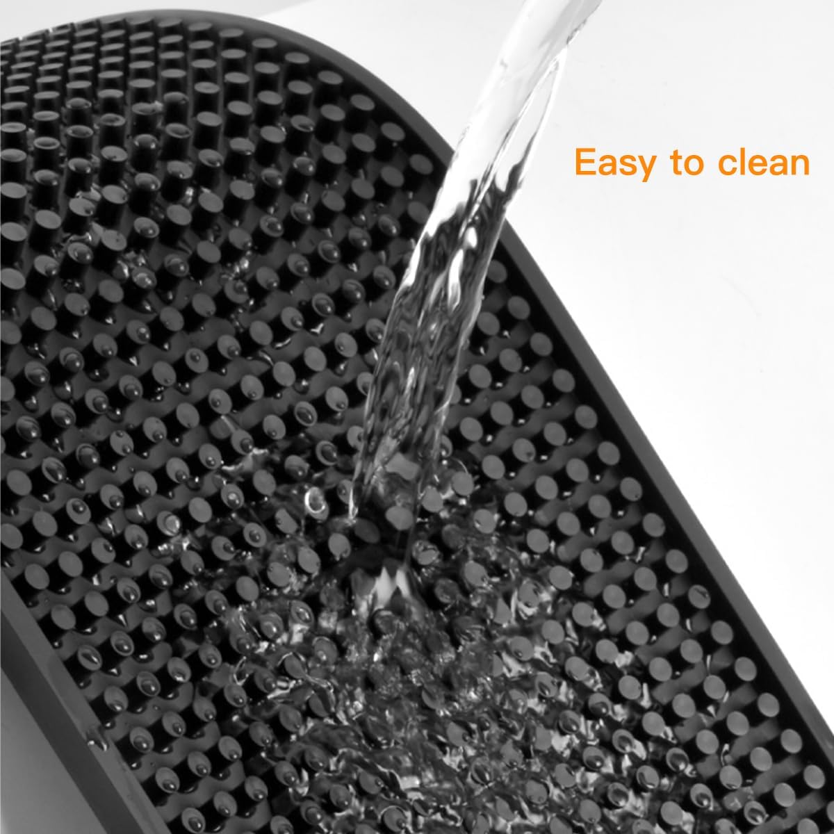 Rubber Service Bar Mat, Anti-slip12 x 6" Rubber Bar Spill Mat, 2 Pcs Premium PVC Pad for Kitchen, Restaurant
