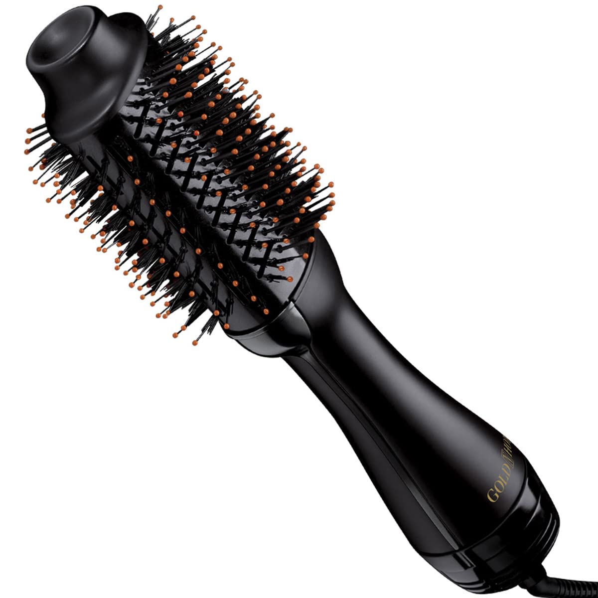 Professional One-Step Hair Dryer & Volumizer Hot Air Brush, Black
