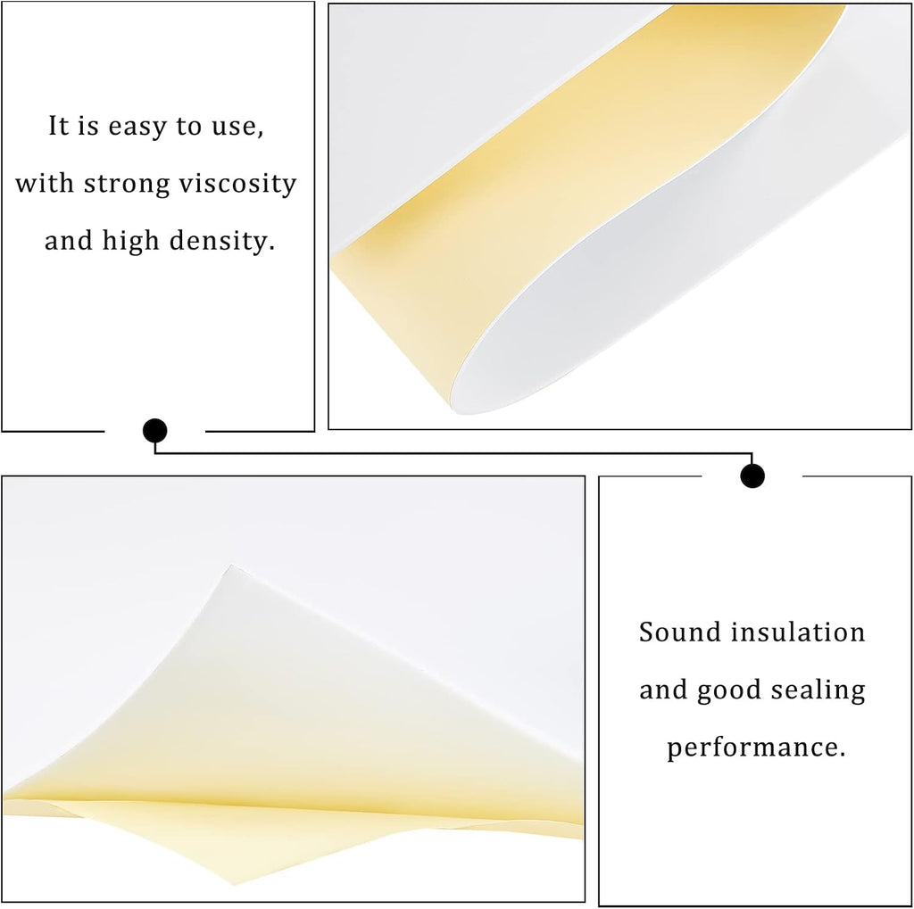 78.7x12 inch White Self-Adhesive EVA Foam Roll, 3mm Thick