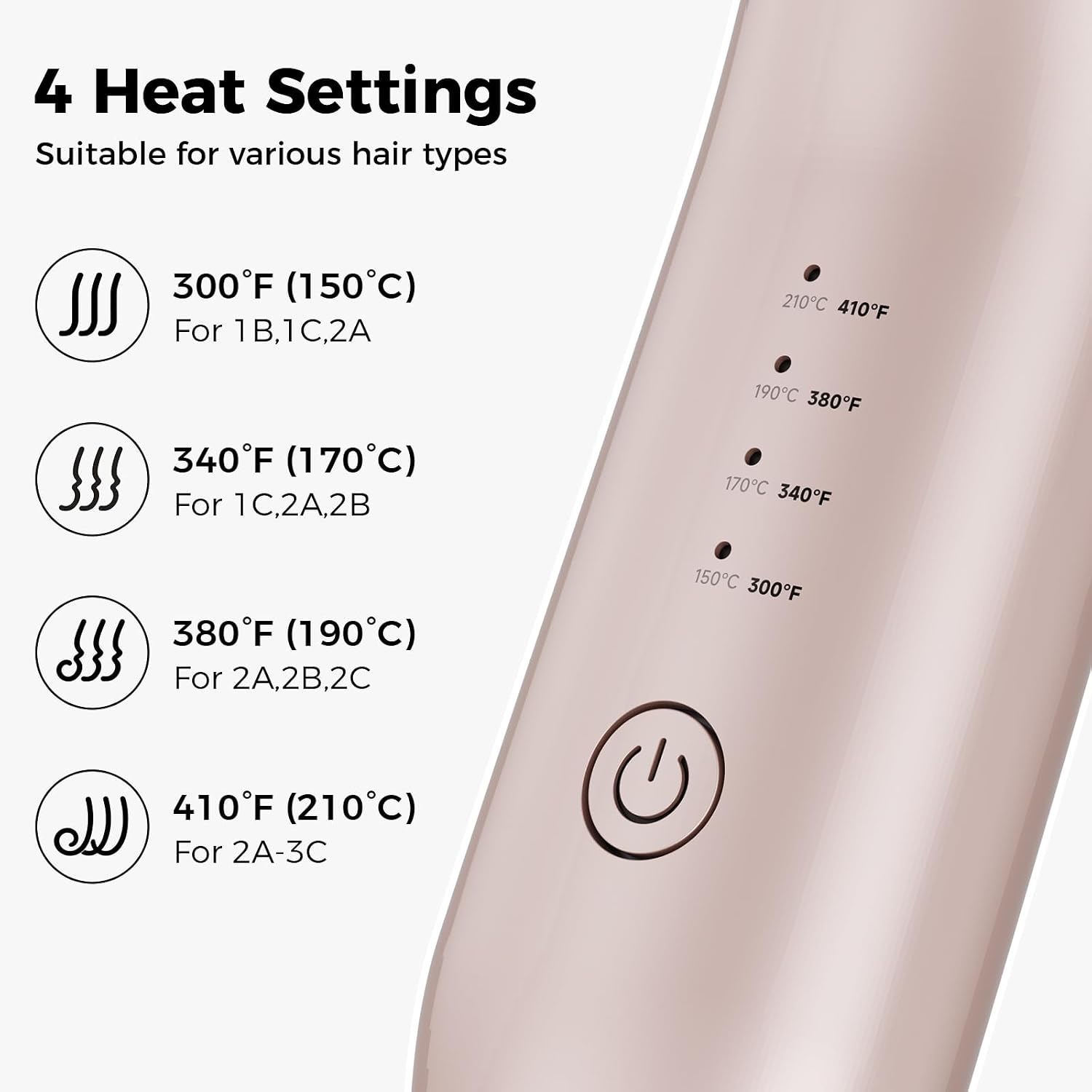 Cordless Curling Iron Brush, Rechargeable Battery Curling Iron with 200 Million Negative Ions, Portable Travel