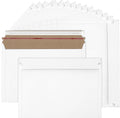 150 PCS 9 x 12 Inches White Cardboard Rigid Mailers, Self Seal Photo Document Mailers,Rigid Paperboard Envelopes for