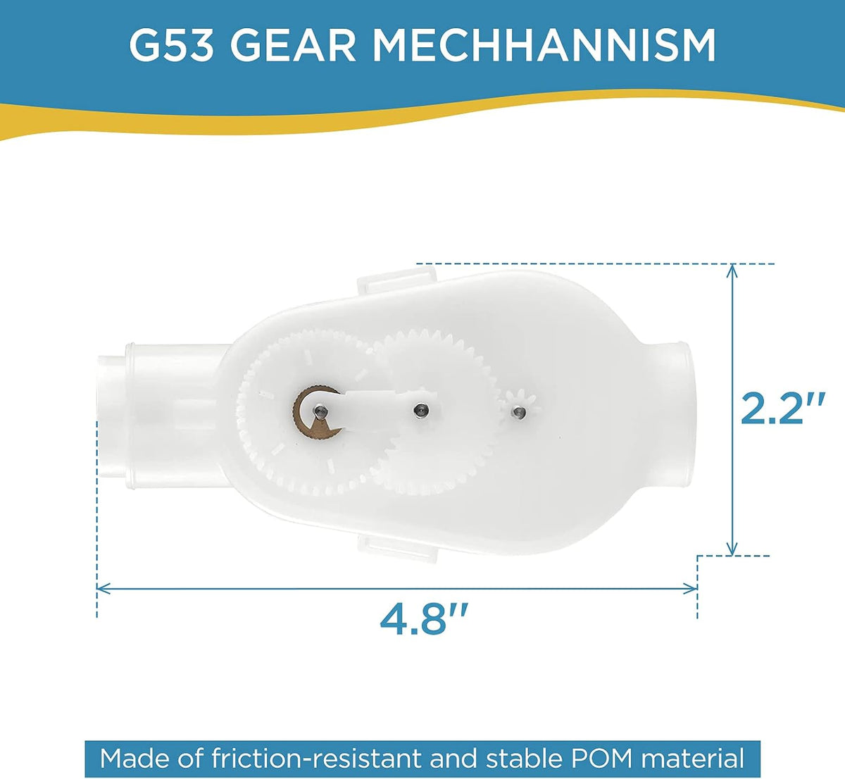 MAKHOON Upgraded G52 Backup Valve Replacement for Polaris Pool Cleaner Parts, Compatible with Polaris 180,280,380,480,3900 Pool Cleaner, The Valve Body has Been Reinforced，Longer Life Than Zodiac G52