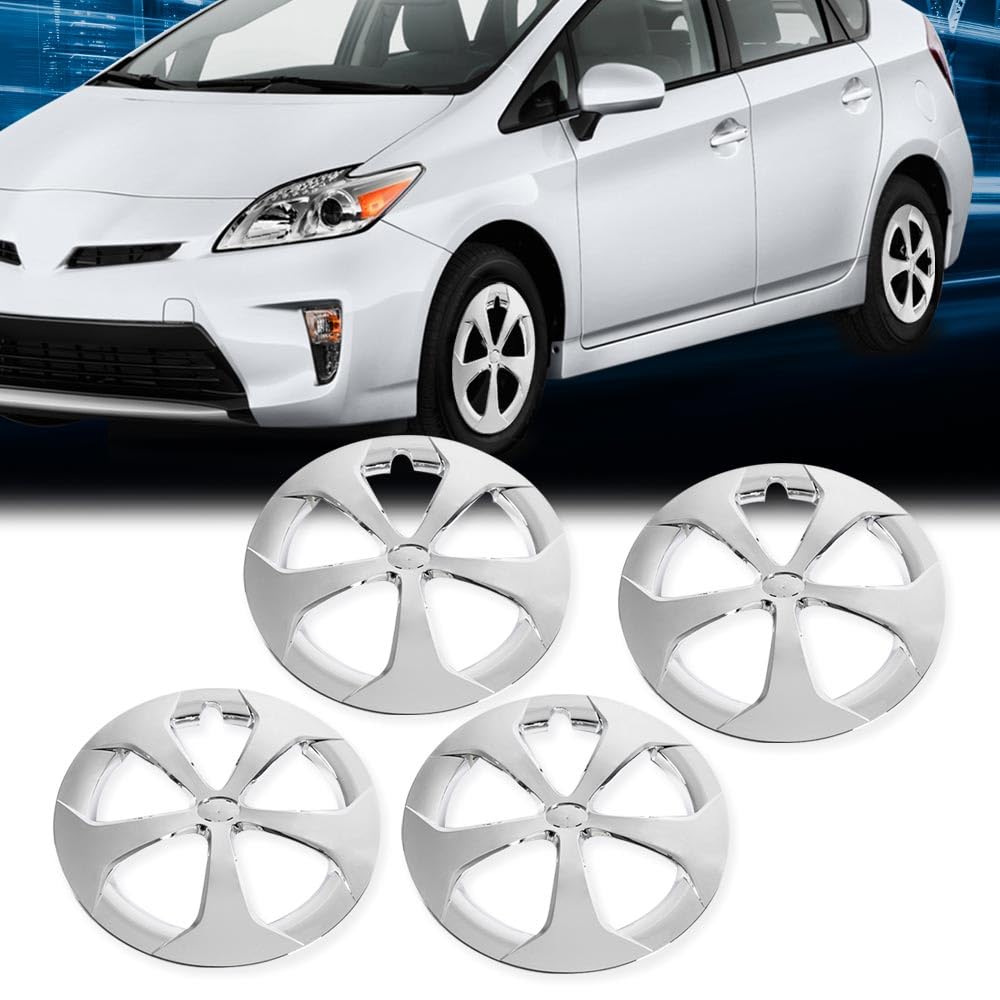 4PCS Wheel Center Caps, Silver
