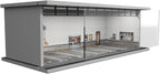 1/64 Diorama Display Case with LED Lights for 1/64 Scale Model Car | Stackable Garage Compatible with Hot Wheels