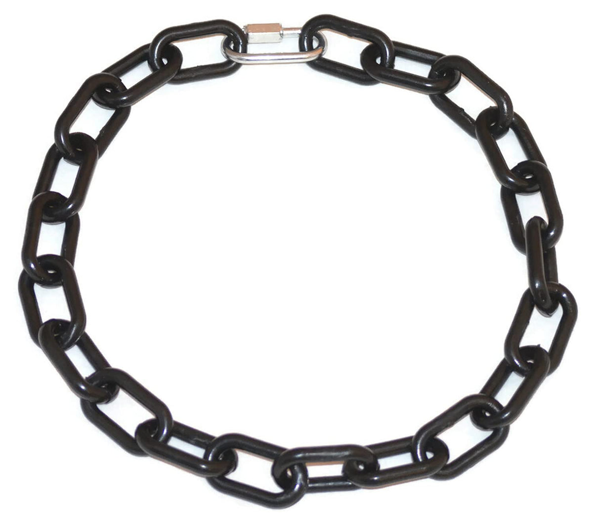 Goat Collars Plastic Chain with Metal Quick Link 20", 28" & 36" Long (Black, Small 20")