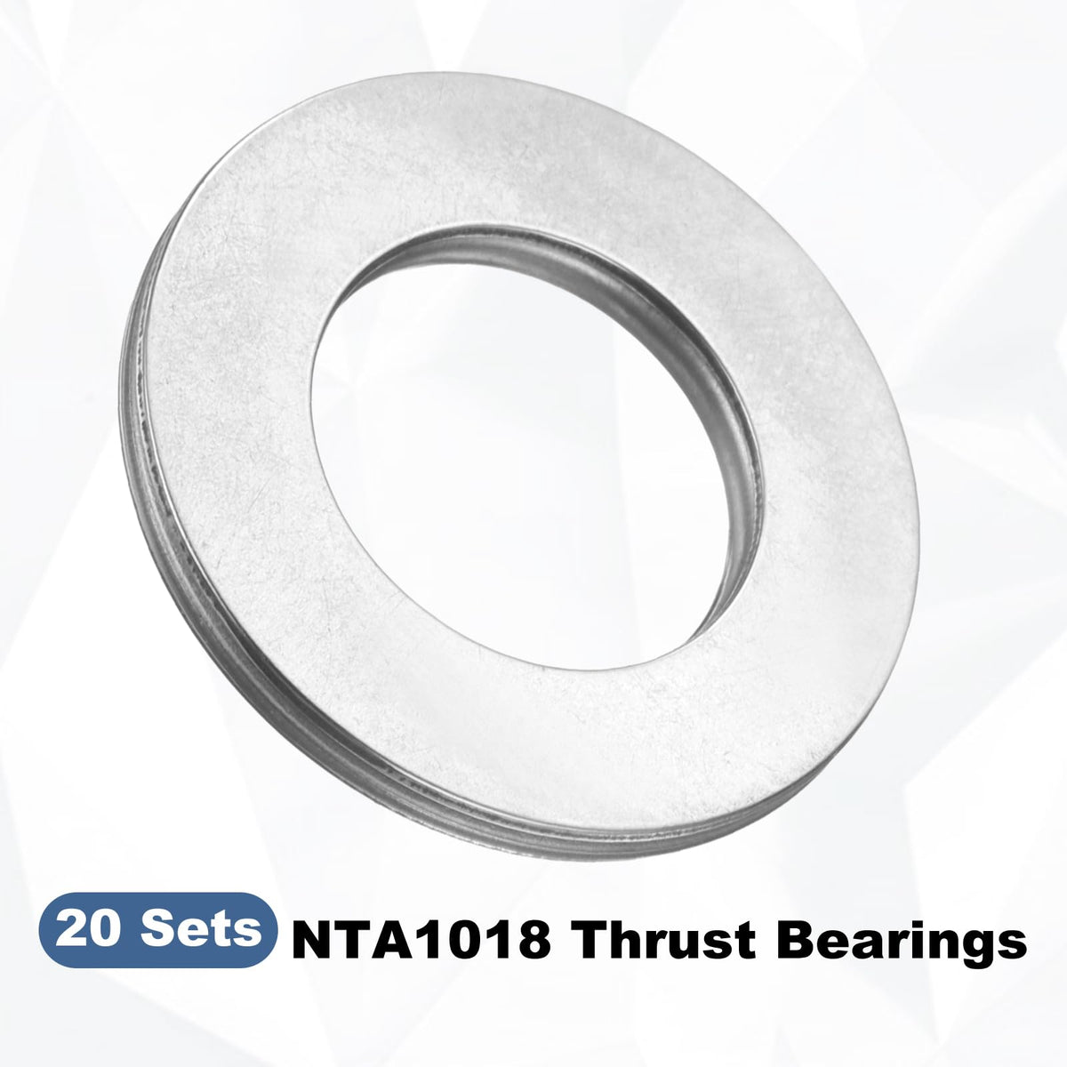 uxcell 10 Sets NTA1018 Thrust Needle Roller Bearings with Washers, ID 5/8"