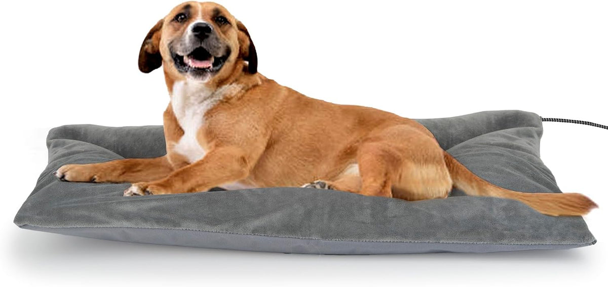 Outdoor Dog Heating Pad, 35.4" x 23.6", 80W, Grey
