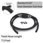 5/16" 7.5FT Outboard Fuel Line Kit for Suzuki Marine Boat Motors Engines