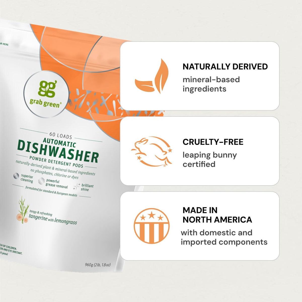 Dishwasher Pods, 24 Count, Tangerine with Lemongrass