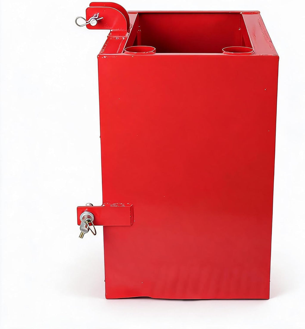 Heavy Duty Tractor Ballast Box, 800 Lb Capacity 3 Point Ballast Hitch Box with 2" Quick Hitch Receiver, Category 1