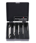 Accusize Center Drill Set, #1-#5, 3/64"-3/16", 5-Pc, M42 Cobalt, 0556-5500