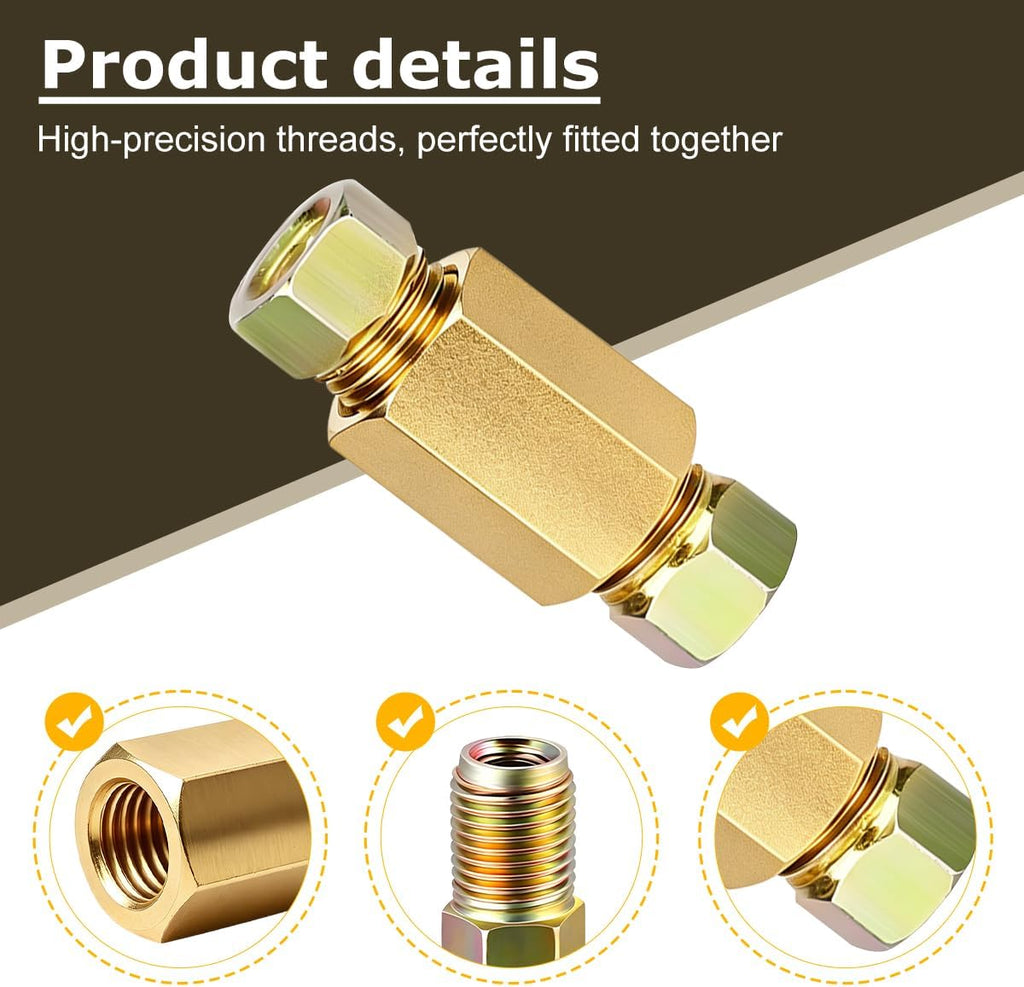 12 Piece 3/16 Inch Brake Line Fitting Kit