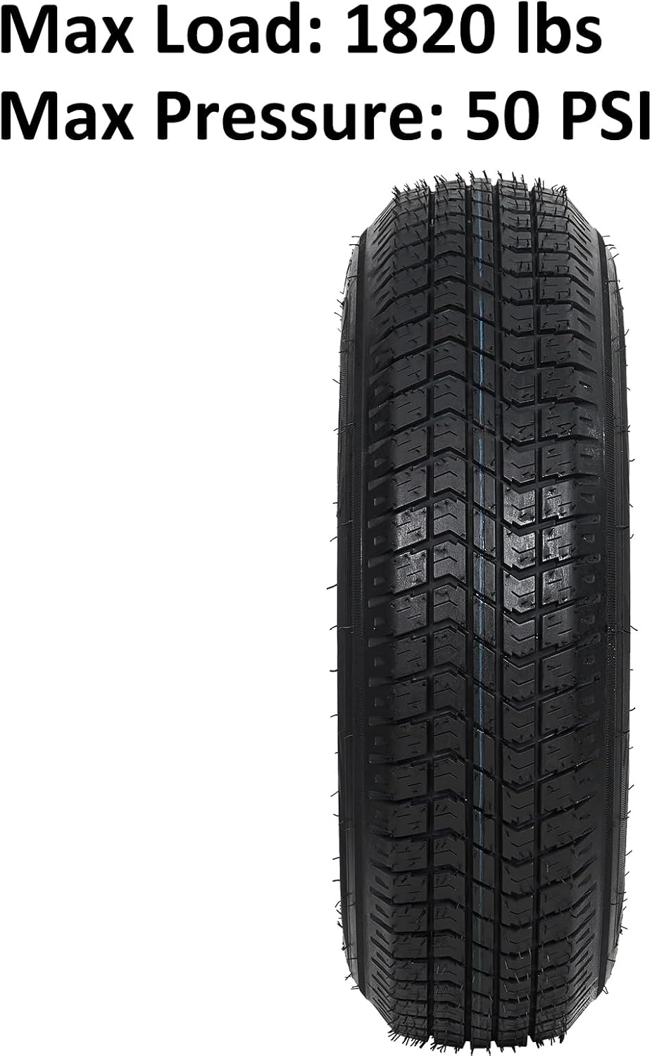 2-Pack Trailer Tires On Rim ST205/75D15, Set of 2