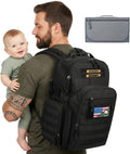 Military Diaper Bag for Dad: Tactical Design with Changing Pad & Daddy Patches - Pride Solution for Veteran Fathers